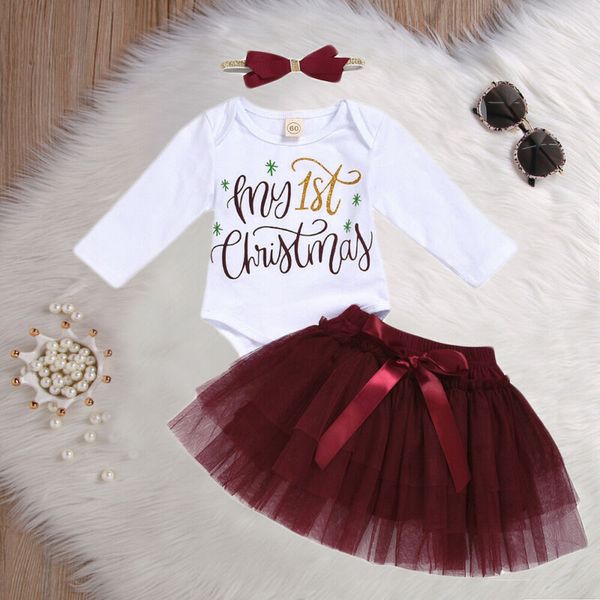 newborn baby girl xmas long sleeve romper tutu mesh skirt headband outfits set valentine day girls outfits, Pink;blue
newborn baby girl xmas long sleeve romper tutu mesh skirt headband outfits set valentine day girls outfits, Pink;blue