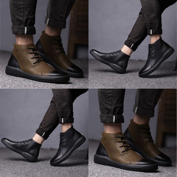 men's large size business leather shoes non-slip soft driving casual peas shoes, Black
men's large size business leather shoes non-slip soft driving casual peas shoes, Black