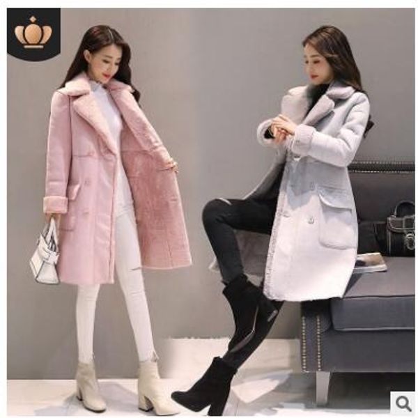 fashion-full solid sale new winter coat bayan kaban winter jacket women long double breasted deerskin lamb wool coat windbreaker, Black
fashion-full solid sale new winter coat bayan kaban winter jacket women long double breasted deerskin lamb wool coat windbreaker, Black