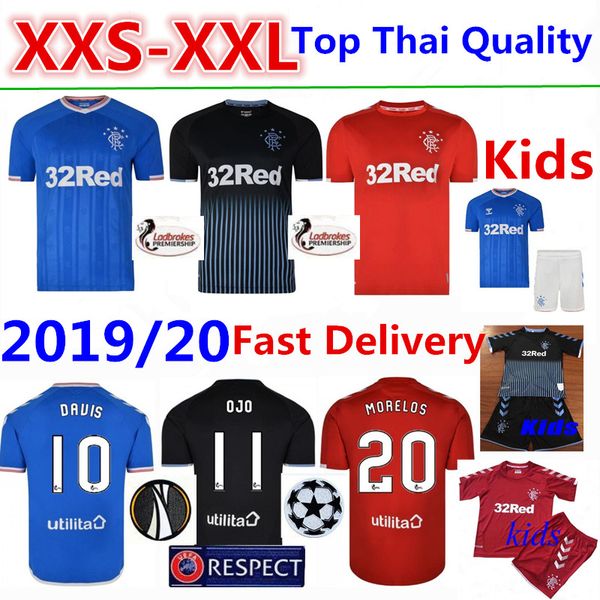 glasgow rangers fc soccer jersey tshirt 2019/20 defoe home football shirt morelos t-shirt tavernier shirts kids kit camiseta maillot, Black;yellow
glasgow rangers fc soccer jersey tshirt 2019/20 defoe home football shirt morelos t-shirt tavernier shirts kids kit camiseta maillot, Black;yellow