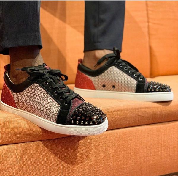 paris fashion red bottom men designer junior spikes orlato sneakers flat,luxury designer rivets outdoor trainer with box, Black
paris fashion red bottom men designer junior spikes orlato sneakers flat,luxury designer rivets outdoor trainer with box, Black