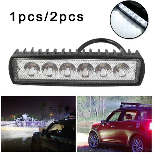 

1pc/2pcs car truck off-road suv 4wd 6 leds driving spotlight work light white car off-road suv atv motor led light headlight