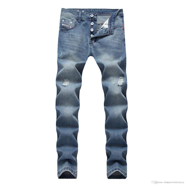 light blue straight mens jeans designer slim long distrressed zipper fly jeans fashion male clothing
light blue straight mens jeans designer slim long distrressed zipper fly jeans fashion male clothing