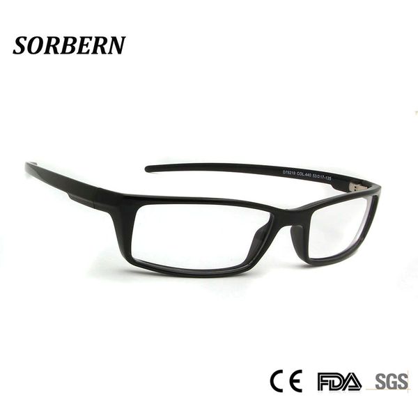 sorbern men square sports eyeglasses tr90 memory optical frames male prescription eyewear outdoor glasses clear lens spectacles, Black
sorbern men square sports eyeglasses tr90 memory optical frames male prescription eyewear outdoor glasses clear lens spectacles, Black