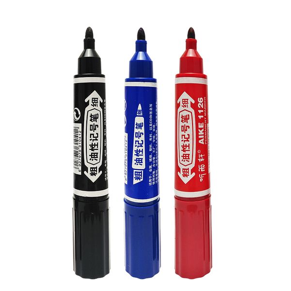 3pcs/set large capacity black red blue plastic oily waterproof marker pen dual tip oily pen office school supplies markers
3pcs/set large capacity black red blue plastic oily waterproof marker pen dual tip oily pen office school supplies markers