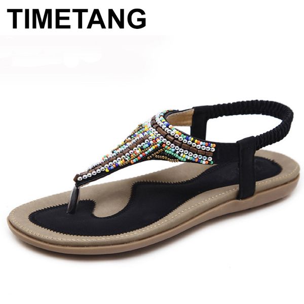 timetang women bohemia ethnic gypsy string bead flat sandals flip flops woman casual summer beach shoes wedge heel, Black
timetang women bohemia ethnic gypsy string bead flat sandals flip flops woman casual summer beach shoes wedge heel, Black