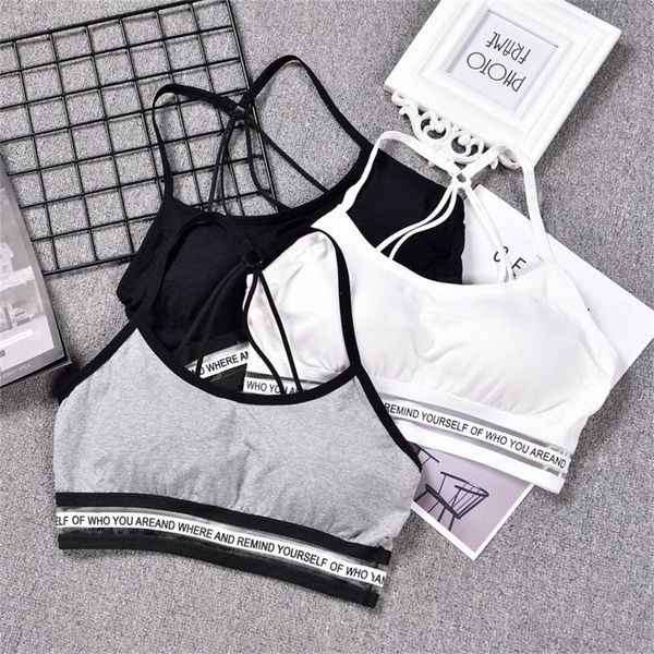 womens letter print sports bra comfort slogan no underwire workout bralette, White;black
womens letter print sports bra comfort slogan no underwire workout bralette, White;black