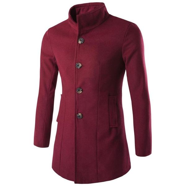 woollen overcoat smart casual colors long thermal solid male men's clothes coats winter autumn fashion business, Black
woollen overcoat smart casual colors long thermal solid male men's clothes coats winter autumn fashion business, Black