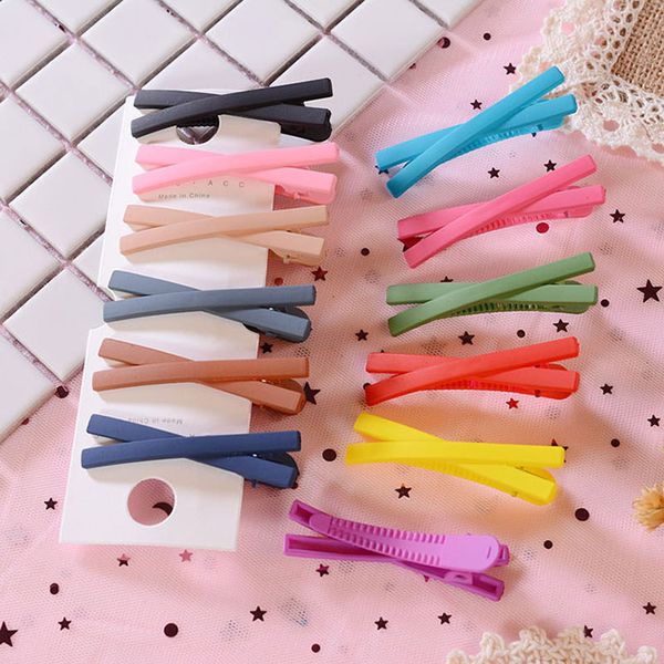 women girl scrub hair clips fashion candy color cross hairpins barrettes headdress children hair styling tools accessories, Slivery;white
women girl scrub hair clips fashion candy color cross hairpins barrettes headdress children hair styling tools accessories, Slivery;white