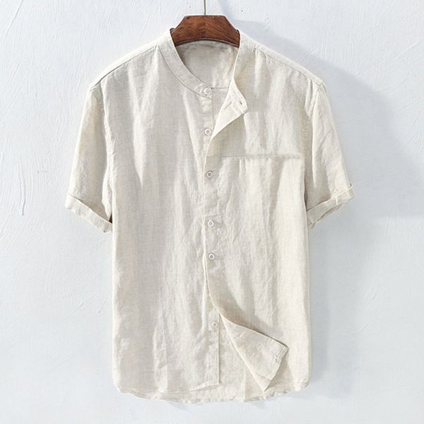 casual men's shirt camisa short sleeve shirt men baggy cotton linen solid color loose blouse streetwear camisa masculina, White;black
casual men's shirt camisa short sleeve shirt men baggy cotton linen solid color loose blouse streetwear camisa masculina, White;black