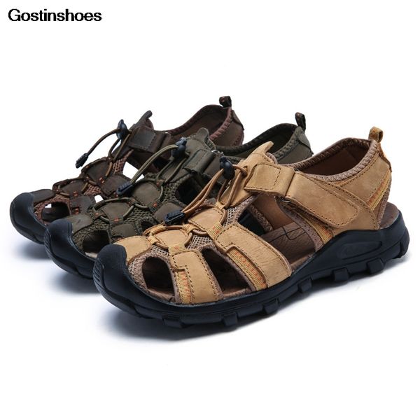sandals summer men chappal for classic genuine leather casual quality full grain sandalen chalas hombre, Black
sandals summer men chappal for classic genuine leather casual quality full grain sandalen chalas hombre, Black