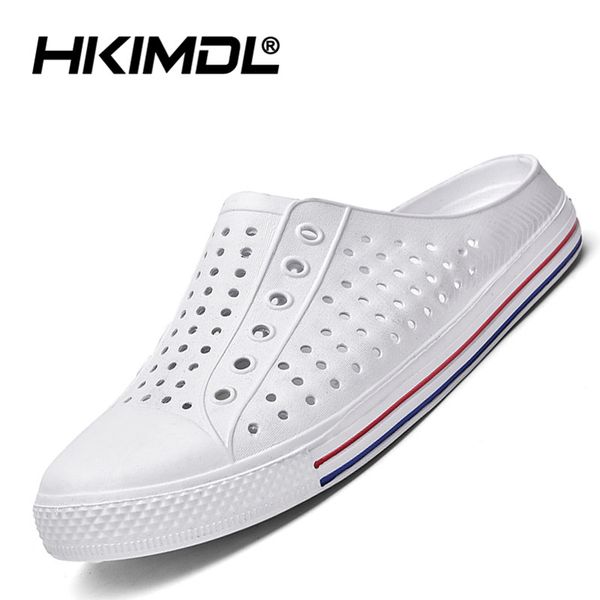 hkimdl 2019 men shoes beach casual men's slippers hollow out casual couple beach sandal flip flops shoes non-slide male, Black
hkimdl 2019 men shoes beach casual men's slippers hollow out casual couple beach sandal flip flops shoes non-slide male, Black