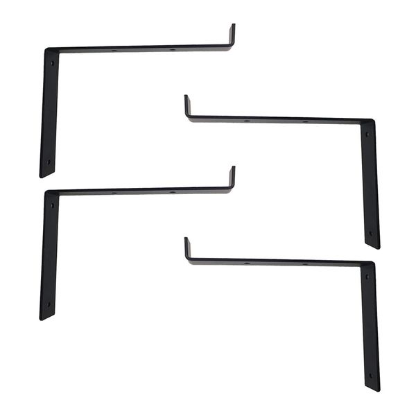 4pcs industrial pipe shelf bracket heavy iron support hanger l shape
4pcs industrial pipe shelf bracket heavy iron support hanger l shape