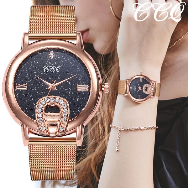 new arrival casual quartz watch women rose gold mesh band analog wrist watch women rhinestone moda #ba30, Slivery;brown
new arrival casual quartz watch women rose gold mesh band analog wrist watch women rhinestone moda #ba30, Slivery;brown