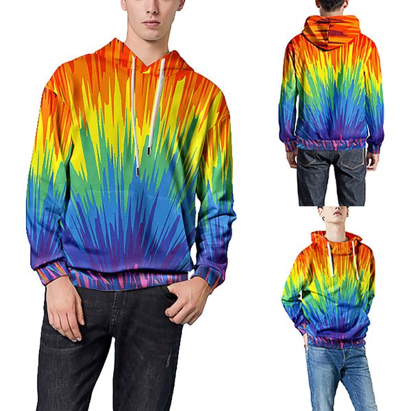ishowtienda 2019 new arrival men's rainbow 3d printed pattern hoodie hooded loose long sleeve dropshipping 20, Black
ishowtienda 2019 new arrival men's rainbow 3d printed pattern hoodie hooded loose long sleeve dropshipping 20, Black