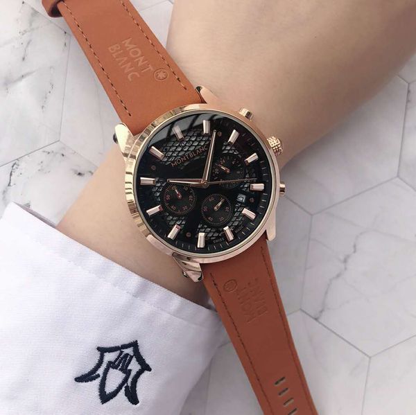 super mont men watch automatic quartz movement watches pu leather luxury fashion casual blanc wristwatch orologi da uomo montre homme, Slivery;brown
super mont men watch automatic quartz movement watches pu leather luxury fashion casual blanc wristwatch orologi da uomo montre homme, Slivery;brown