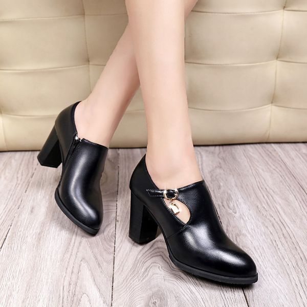 2019 autumn ankle boots for women mid- heel boots side zipper slip on creepers flats side zipper shoes woman booties size 34-40, Black
2019 autumn ankle boots for women mid- heel boots side zipper slip on creepers flats side zipper shoes woman booties size 34-40, Black