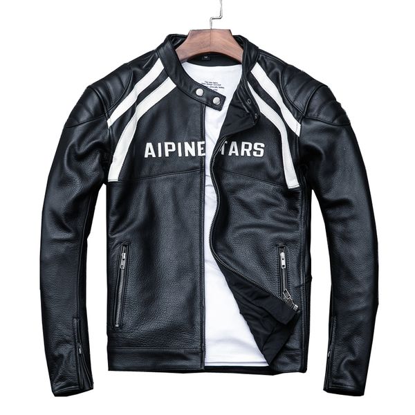 men's leather & faux 2021 black men slim fit biker's jacket plus size 4xl genuine thick cowhide short russian motorcycle coat
men's leather & faux 2021 black men slim fit biker's jacket plus size 4xl genuine thick cowhide short russian motorcycle coat