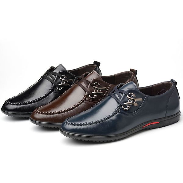 fashion flat shoes men casual shoes loafers leather flats business homme lace-up driving footwear brown jan5, Black
fashion flat shoes men casual shoes loafers leather flats business homme lace-up driving footwear brown jan5, Black