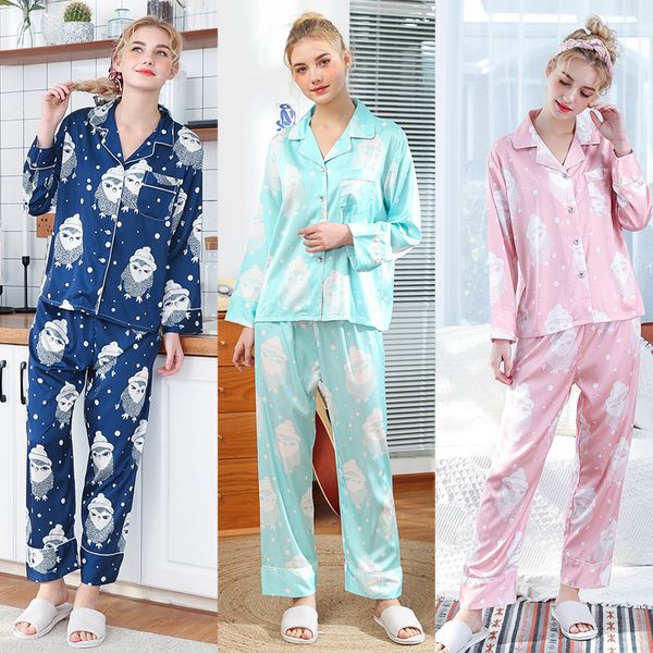 new autumn and winter simulation silks pajamas ladies new product long-sleeved trousers home service two-piece set, Black;red
new autumn and winter simulation silks pajamas ladies new product long-sleeved trousers home service two-piece set, Black;red