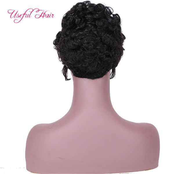 

ombre colored human wigs black women honey blonde highlighted wigs short body wave remy preplucked ombre brown short wigs brazilian virgin, Black;brown