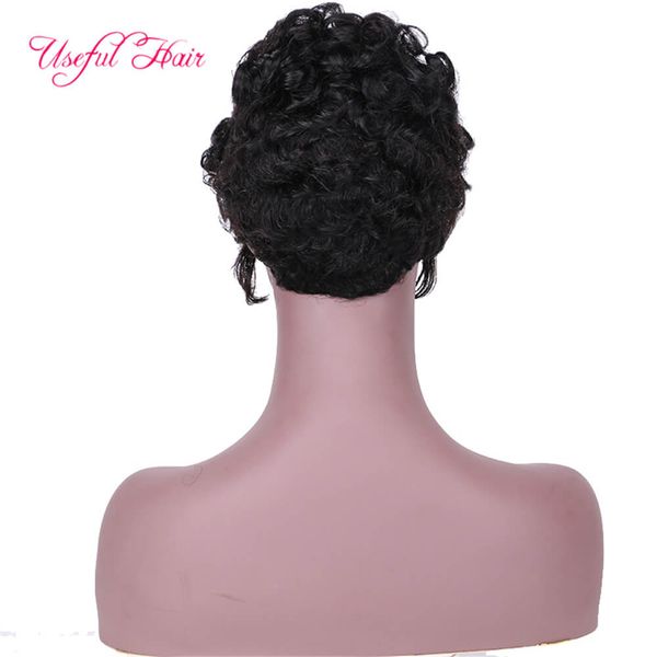 

ombre colored human wigs black women honey blonde highlighted wigs short body wave remy preplucked ombre brown short wigs brazilian virgin, Black;brown