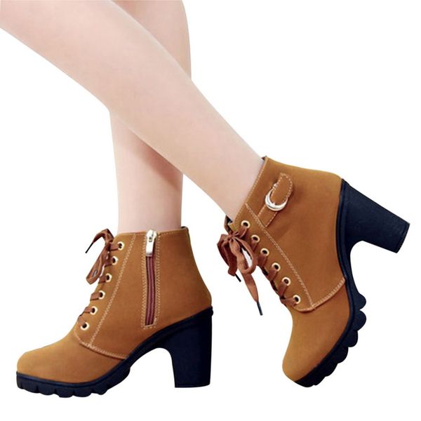women boots winter warm shoes high heel lace up ankle booties ladies short boots casual buckle leather shoes 2019 new, Black
women boots winter warm shoes high heel lace up ankle booties ladies short boots casual buckle leather shoes 2019 new, Black