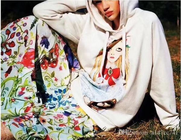 women's brand clothing 2017 hoodies sweatshirts spring winter graffiti printing of hand-painted dolls pullover female harajuku, Black
women's brand clothing 2017 hoodies sweatshirts spring winter graffiti printing of hand-painted dolls pullover female harajuku, Black