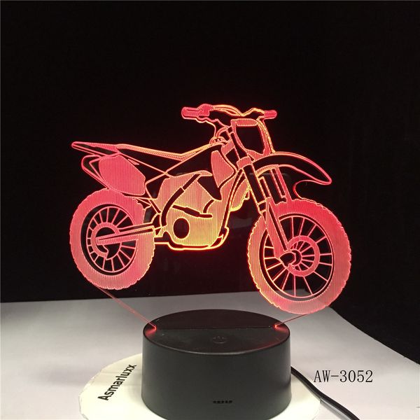 luminous motorcycle model 3d led lamp colorful touch nightlight flash lighting glow in the dark motor illusion toys aw-3052
luminous motorcycle model 3d led lamp colorful touch nightlight flash lighting glow in the dark motor illusion toys aw-3052