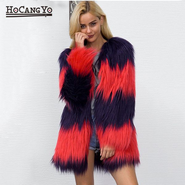 hcyo 2019 winter coats women long faux fur coat v-neck casual female patchwork fur jackets overcoats plus size s-3xl 2 colors, Black
hcyo 2019 winter coats women long faux fur coat v-neck casual female patchwork fur jackets overcoats plus size s-3xl 2 colors, Black