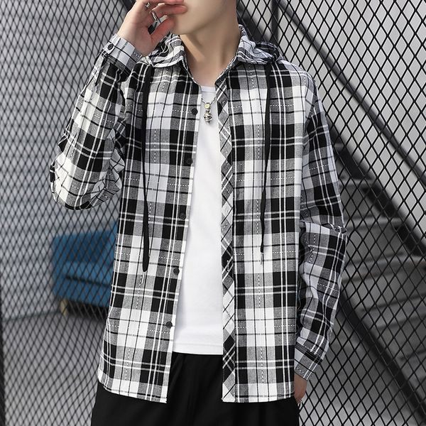 autumn hooded shirt men's fashion retro cotton casual shirt man streetwear wild loose long-sleeved male clothes -2xl, White;black
autumn hooded shirt men's fashion retro cotton casual shirt man streetwear wild loose long-sleeved male clothes -2xl, White;black