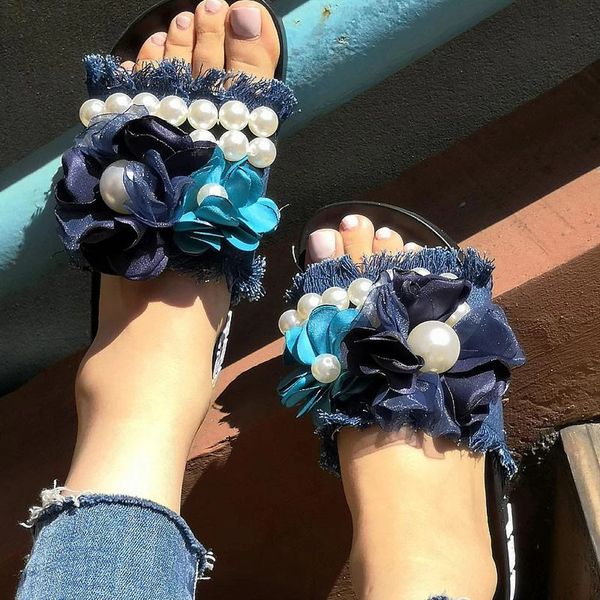 women fashion slippers summer slides denim fringe flower outdoor slippers beach outdoor shoes sandals #1122, Black
women fashion slippers summer slides denim fringe flower outdoor slippers beach outdoor shoes sandals #1122, Black