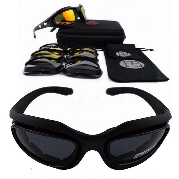 2019 new polarized tactical glasses goggles army sunglasses with 4 lens original box men shooting male eyewear