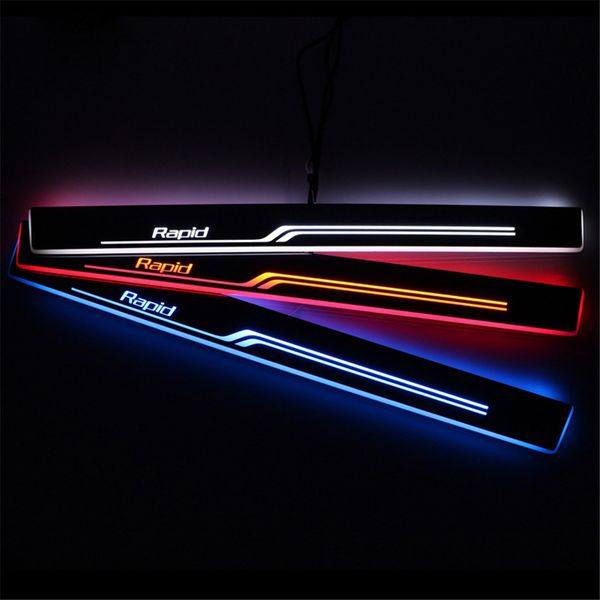 moving led welcome pedal car scuff plate pedal door sill pathway light for skoda rapid 2015 - 2020
moving led welcome pedal car scuff plate pedal door sill pathway light for skoda rapid 2015 - 2020