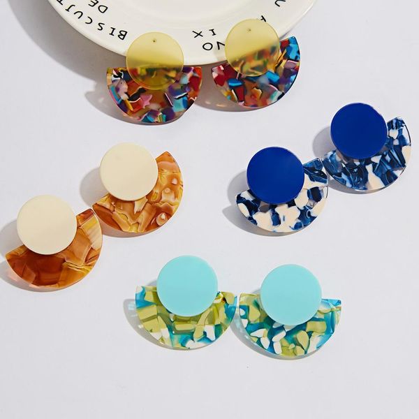 rinhoo acrylic acetate earrings fan shape women earring bohemian big leopard pendant statement circular ear jewelry accessories, Silver
rinhoo acrylic acetate earrings fan shape women earring bohemian big leopard pendant statement circular ear jewelry accessories, Silver