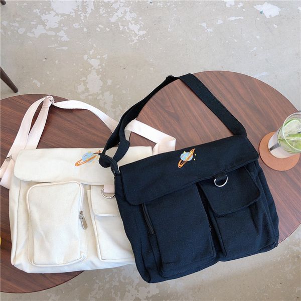 hylhexyr women shoulder bag pure color casual tote canvas handbag messenger bags girls bookbag buckle with outside pocket #40
hylhexyr women shoulder bag pure color casual tote canvas handbag messenger bags girls bookbag buckle with outside pocket #40