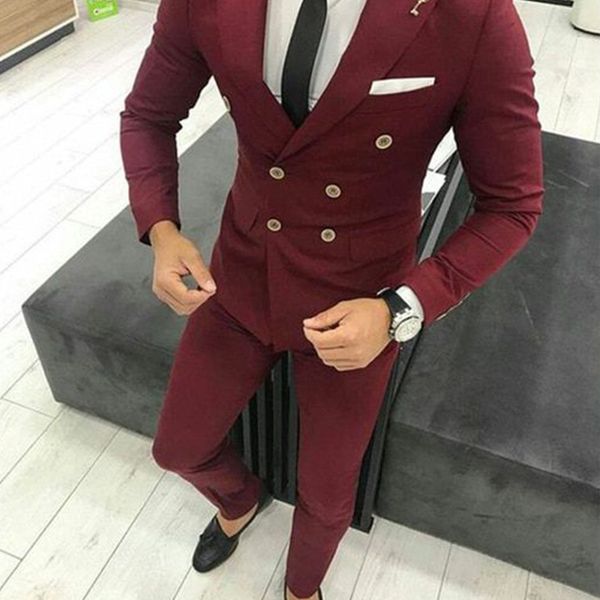 antonioricci burgundy red slim fit men suit with pants double breasted peaked lapel formal suits groom wedding red slim tuxedo, White;black
antonioricci burgundy red slim fit men suit with pants double breasted peaked lapel formal suits groom wedding red slim tuxedo, White;black