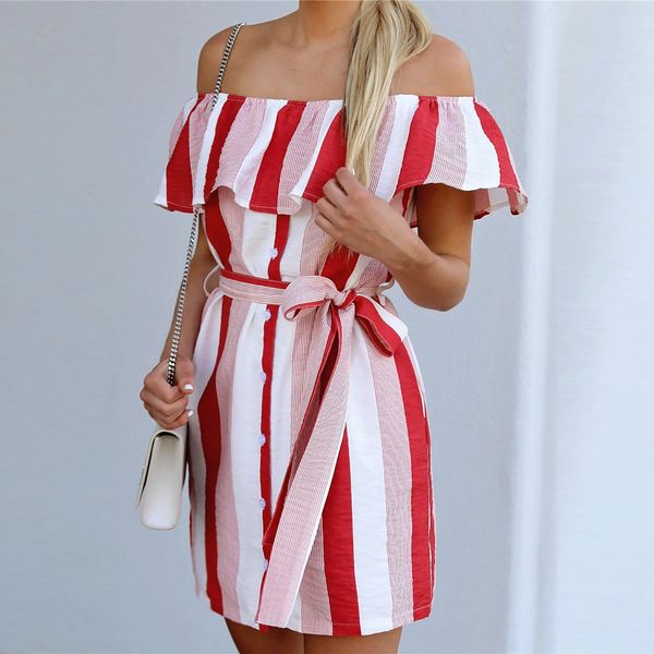dress women fashion stripe print mini dress cold shoulder ruffle button vestido vadim #0501, Black;gray
dress women fashion stripe print mini dress cold shoulder ruffle button vestido vadim #0501, Black;gray