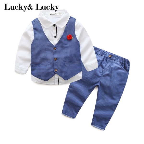 blue gentleman boys clothes 3pcs/set long sleeve shirt+vest+pants new style baby boy clothes, White
blue gentleman boys clothes 3pcs/set long sleeve shirt+vest+pants new style baby boy clothes, White