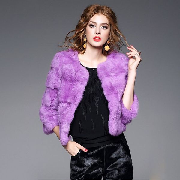 elegant fashion natural fur jackets women o neck 3/4 sleeve real fur coats outerwear woman leather overcoat 2018 new, Black
elegant fashion natural fur jackets women o neck 3/4 sleeve real fur coats outerwear woman leather overcoat 2018 new, Black