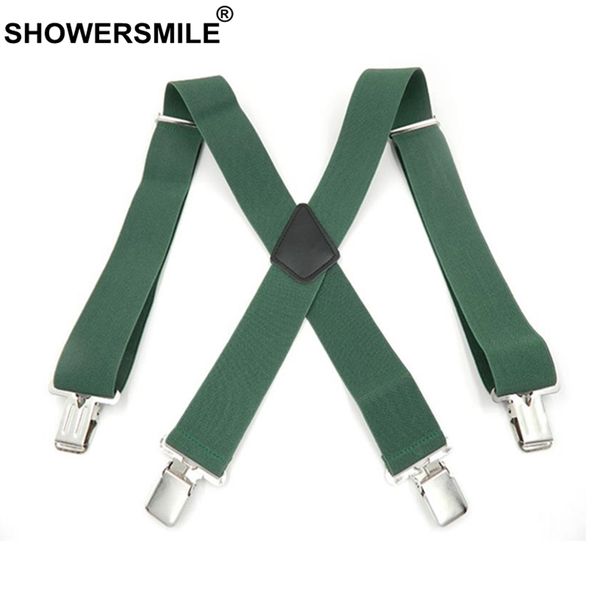 showersmile green men shirt suspenders wide 5cm mens braces 120cm 4 clips adjustable leather trousers strap gift for boyfriend, Black;white
showersmile green men shirt suspenders wide 5cm mens braces 120cm 4 clips adjustable leather trousers strap gift for boyfriend, Black;white