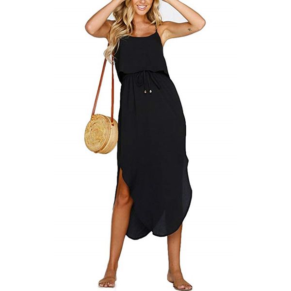 ladies sling low-cut dress women casual solid color dress for women fashion high waist lace-up irregular hem dresses, Black;gray
ladies sling low-cut dress women casual solid color dress for women fashion high waist lace-up irregular hem dresses, Black;gray