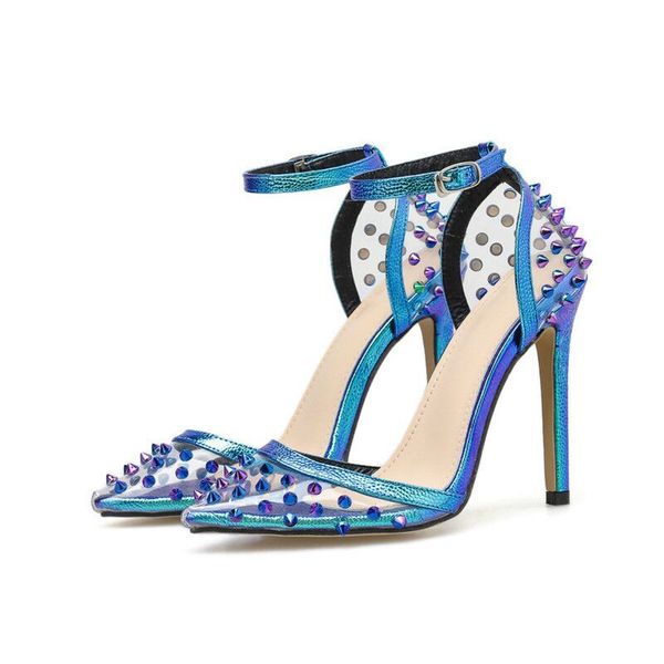 elegant blue high heels women pumps pointed toe wedding shoes buckle strap party rivet pumps shoes women, Black
elegant blue high heels women pumps pointed toe wedding shoes buckle strap party rivet pumps shoes women, Black