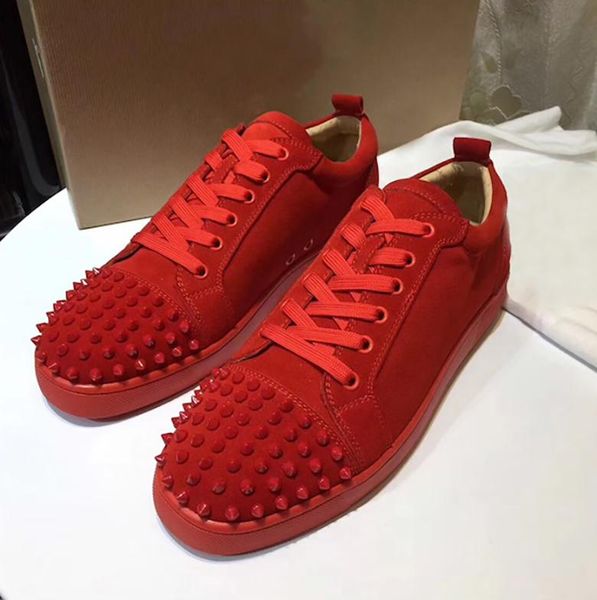 designer sneakers red bottom shoe low cut suede spike luxury shoes for men and women shoes party wedding crystal leather sneakers, Black
designer sneakers red bottom shoe low cut suede spike luxury shoes for men and women shoes party wedding crystal leather sneakers, Black