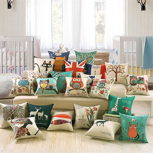 fashion square sofa bed linen cotton pillowcase owl cartoon cat printed print pattern modern pillow seat cushion
fashion square sofa bed linen cotton pillowcase owl cartoon cat printed print pattern modern pillow seat cushion