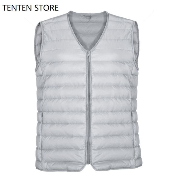 winter ultra light down vest jacket coats mens plus sizes puffer portable v neck zipper thin gilet s jacket with pockets black
winter ultra light down vest jacket coats mens plus sizes puffer portable v neck zipper thin gilet s jacket with pockets black