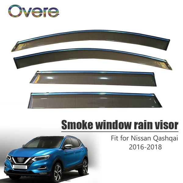 overe 4pcs/1set smoke window rain visor for nissan qashqai 2016 2017 2018 styling abs vent sun deflectors guard accessories
overe 4pcs/1set smoke window rain visor for nissan qashqai 2016 2017 2018 styling abs vent sun deflectors guard accessories