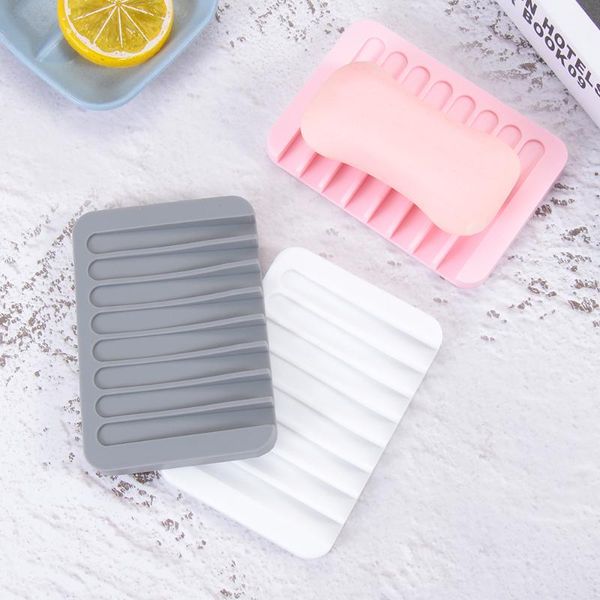 1pc rectangle silicone soap holder white grey pink soapbox leaking water drain rack storage dish household bathroom supplies
1pc rectangle silicone soap holder white grey pink soapbox leaking water drain rack storage dish household bathroom supplies