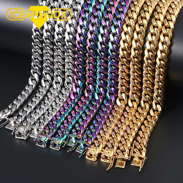 10mm width colorful miami cuban chain for men's hip hop jewelry fashion stainless steel necklace 18/22/24 inch long, Silver
10mm width colorful miami cuban chain for men's hip hop jewelry fashion stainless steel necklace 18/22/24 inch long, Silver