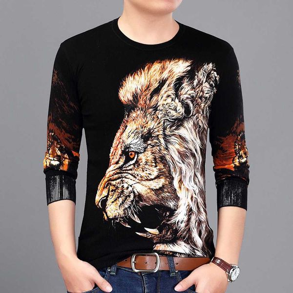3d lion print sweater men 2018 autumn new long sleeve pullver erkek kazak club party stage clothing male sweater trui heren xxl, White;black
3d lion print sweater men 2018 autumn new long sleeve pullver erkek kazak club party stage clothing male sweater trui heren xxl, White;black